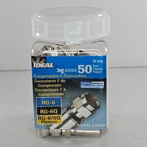 Ideal 92-650 RG6 F-Compression Connectors Quantity:44